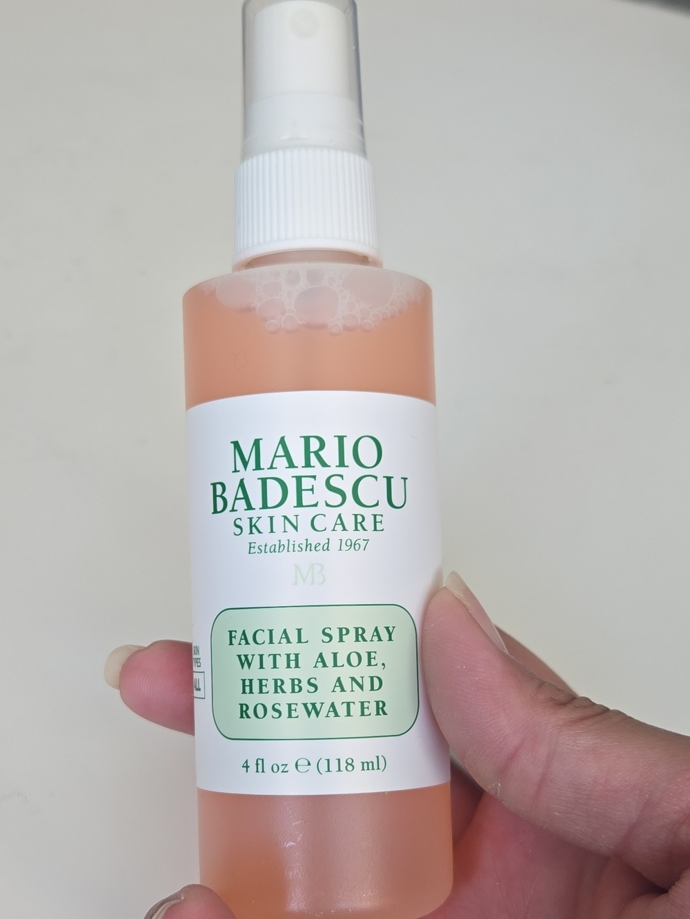 Mario Badescu Pink Facial Spray with White Label